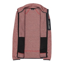 CMP Fleece Jacket Knit-Tech with Stand-Up Collar Red Men